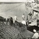Filling the cylinders in the LPG carrier ship (the 50s)